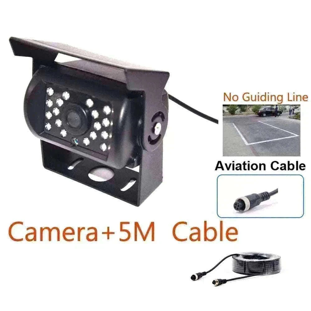 HD IR Night Vision Backup Camera for Trucks, RVs & Buses-Silver