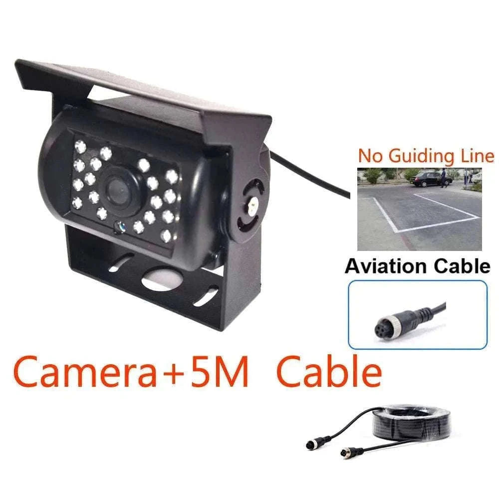 HD IR Night Vision Backup Camera for Trucks, RVs & Buses-Silver
