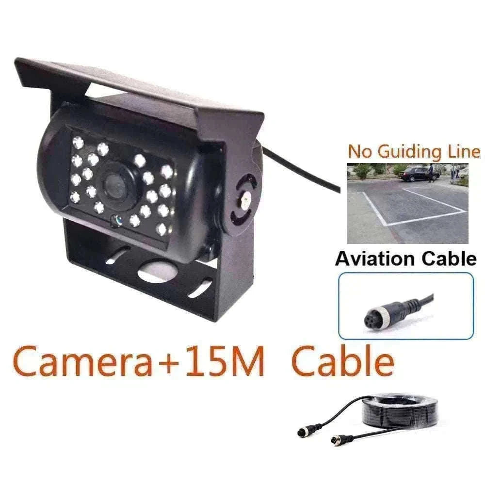 HD IR Night Vision Backup Camera for Trucks, RVs & Buses-Silver