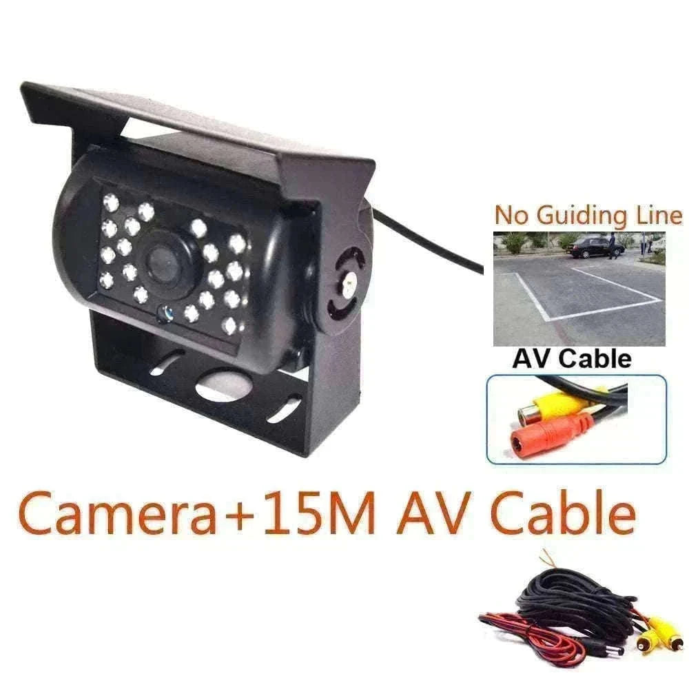 HD IR Night Vision Backup Camera for Trucks, RVs & Buses-Silver
