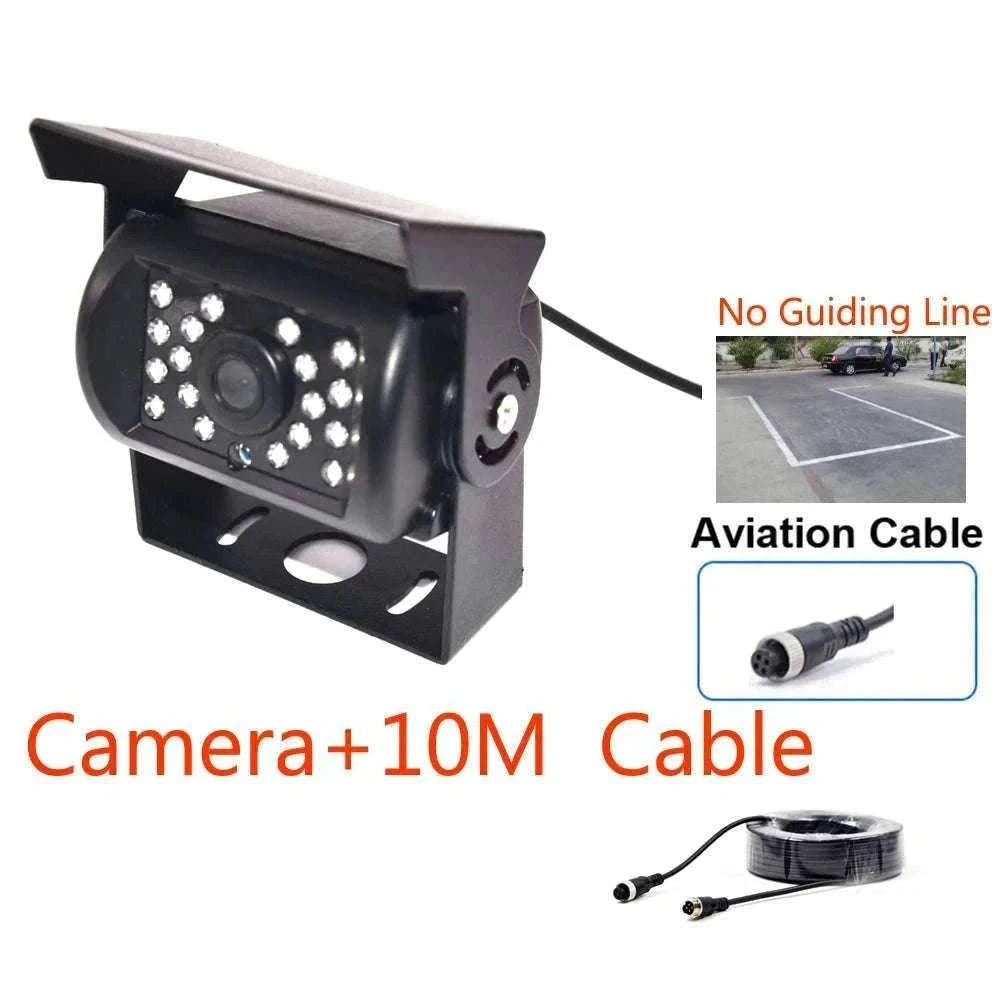HD IR Night Vision Backup Camera for Trucks, RVs & Buses-Silver