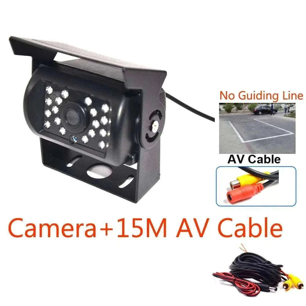 HD IR Night Vision Backup Camera for Trucks, RVs & Buses-Silver