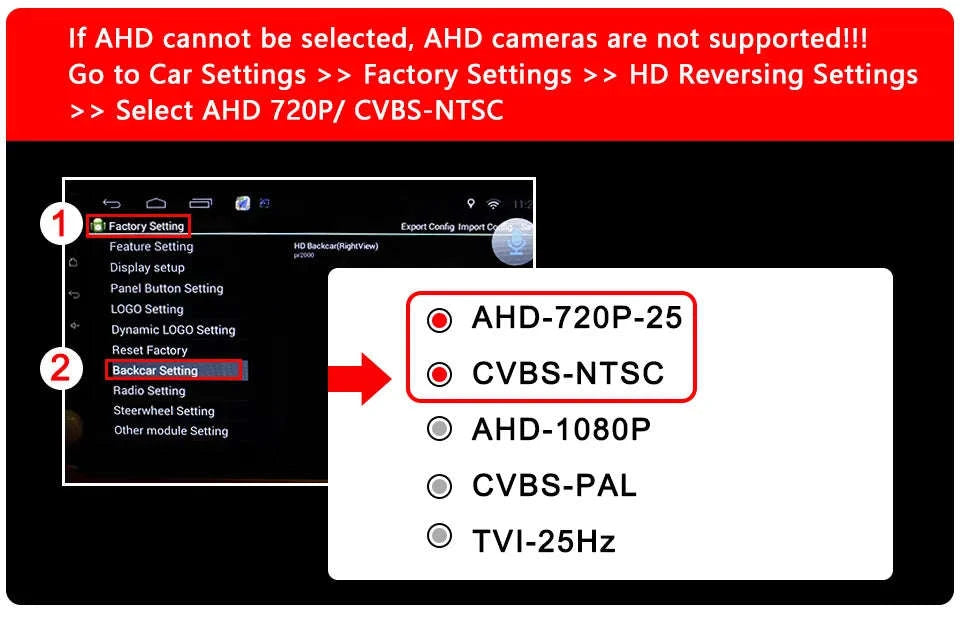 HD Night Vision Reverse Backup Camera with 170° Lens-Default Title
