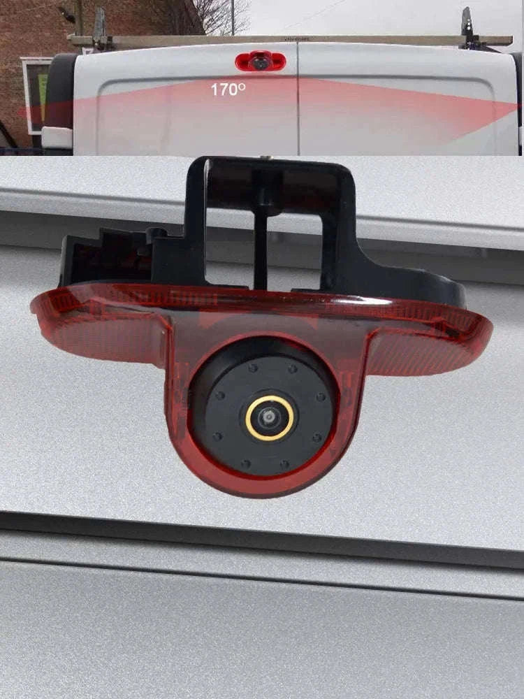 HD Rear View Backup Camera with Dynamic Lines for Trafic & Vivaro-Black and Red