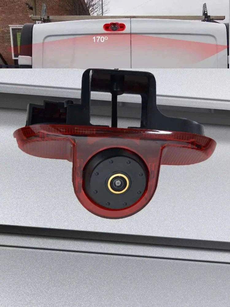 HD Rear View Backup Camera with Dynamic Lines for Trafic & Vivaro-Black and Red
