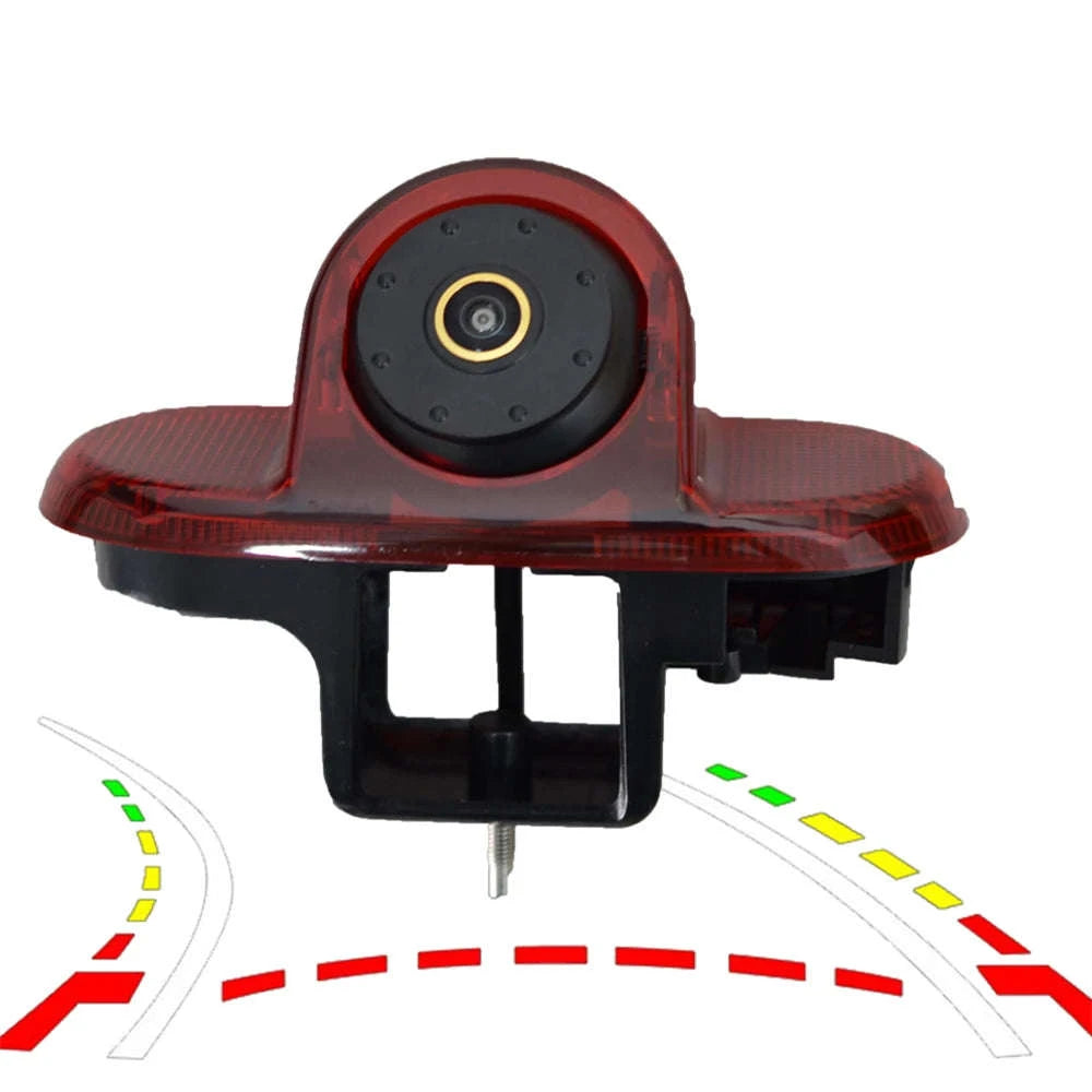 HD Rear View Backup Camera with Dynamic Lines for Trafic & Vivaro-Black and Red