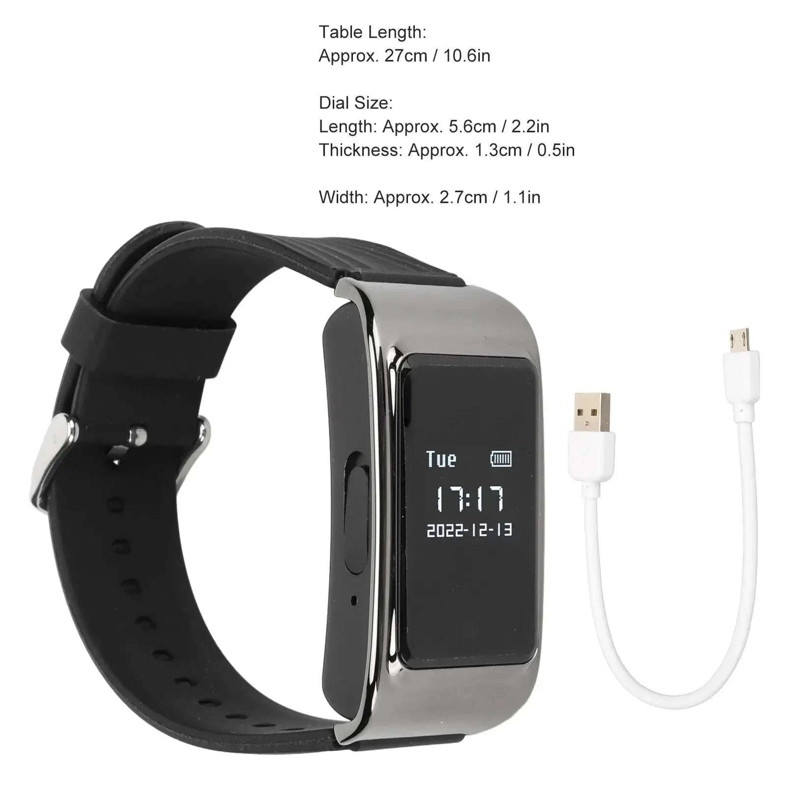 HD Recorder Watch – Discreet 1080p Video & Clear Voice Capture Bracelet-64G