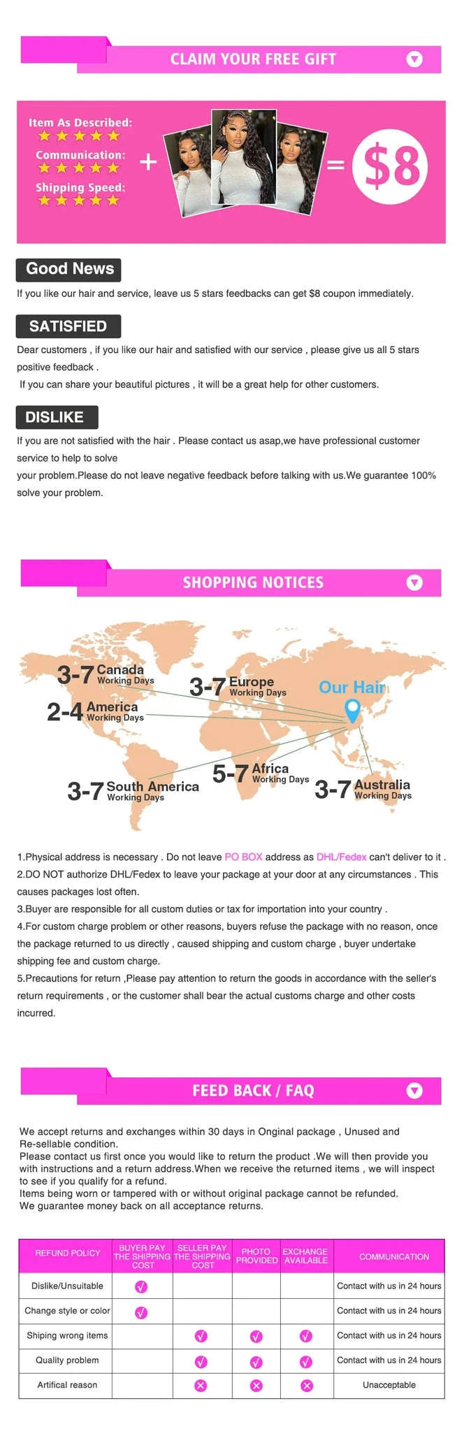 HD Transparent Deep Wave Frontal Wig – Curly Human Hair Lace Front-4x4 Lace Wig / 36inches / 200density|United States