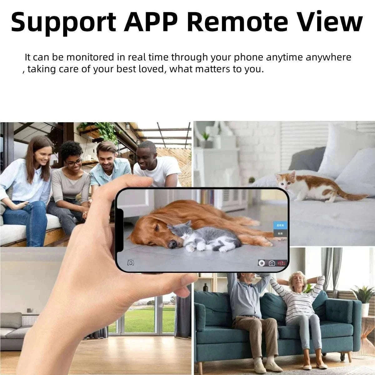HD WiFi Mini Camera with Motion Detection & Remote Viewing-China Mainland