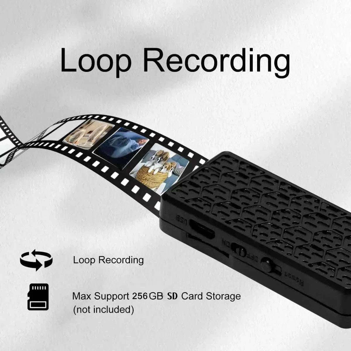 HD WiFi Mini Camera with Motion Detection & Remote Viewing-China Mainland