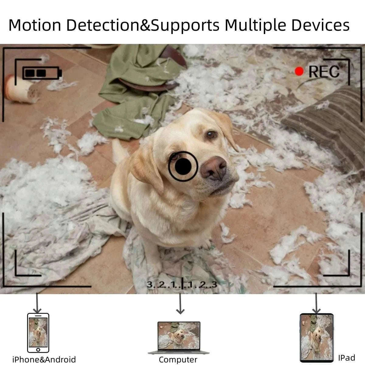HD WiFi Mini Camera with Motion Detection & Remote Viewing-China Mainland