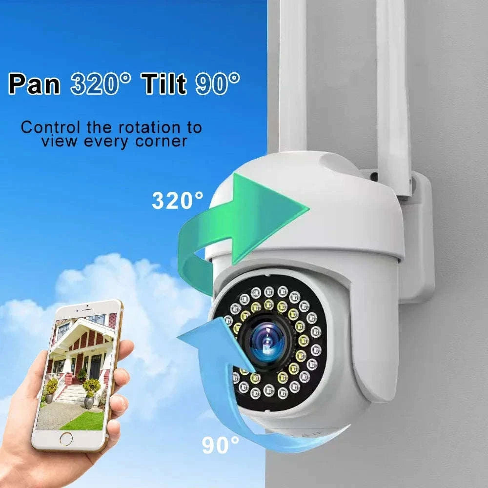 HD WiFi Outdoor Security Camera 5MP Motion Detection Auto Tracking Two-Way Audio-3MP Cam Only / AU Plug