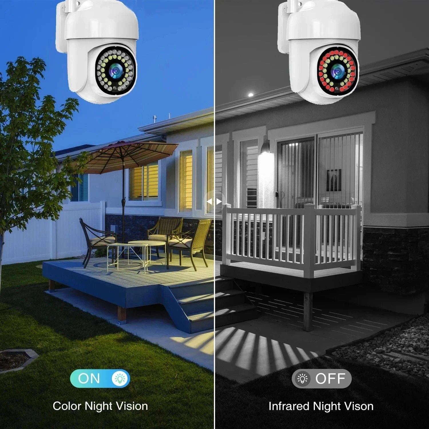 HD WiFi Outdoor Security Camera 5MP Motion Detection Auto Tracking Two-Way Audio-3MP Cam Only / AU Plug