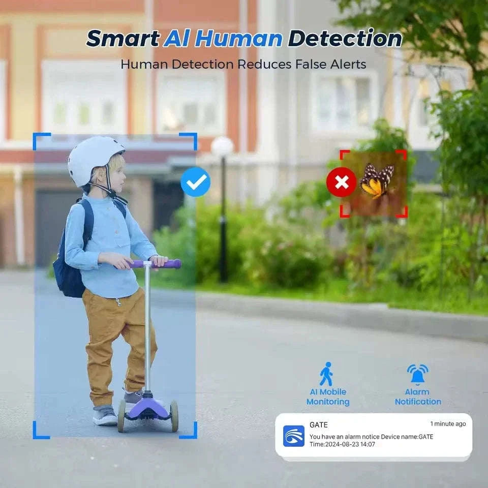 HD WiFi Outdoor Security Camera 5MP Motion Detection Auto Tracking Two-Way Audio-3MP Cam Only / AU Plug