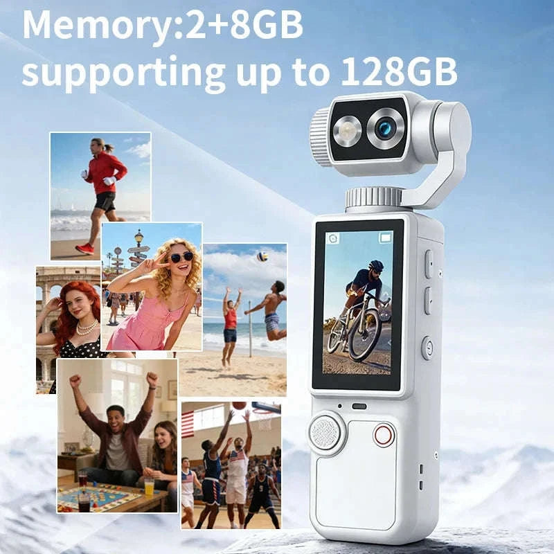 HD WiFi Wearable Camera with Fill Light-orange