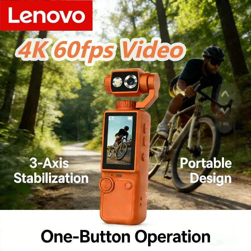 HD WiFi Wearable Camera with Fill Light-orange