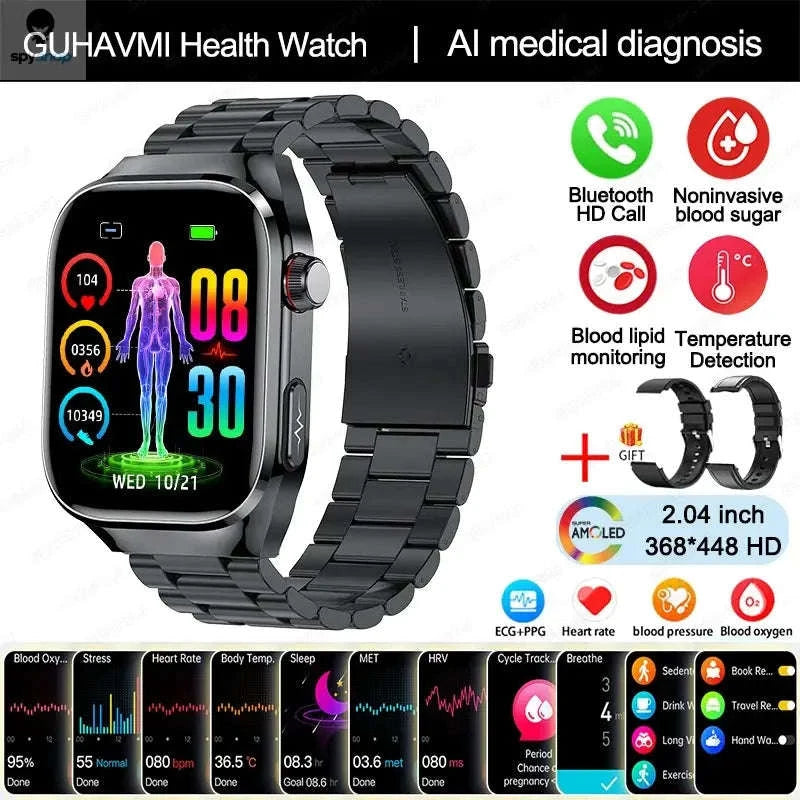 Health Smart Watch – Advanced Wellness Tracking and Smart Connectivity-Blue