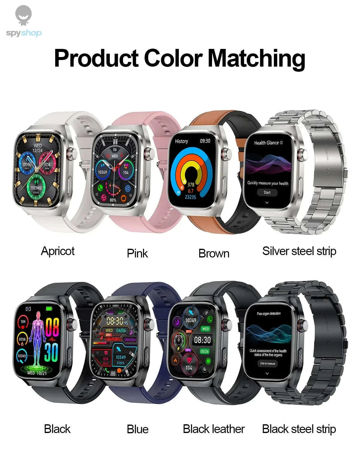 Health Smart Watch – Advanced Wellness Tracking and Smart Connectivity-Blue