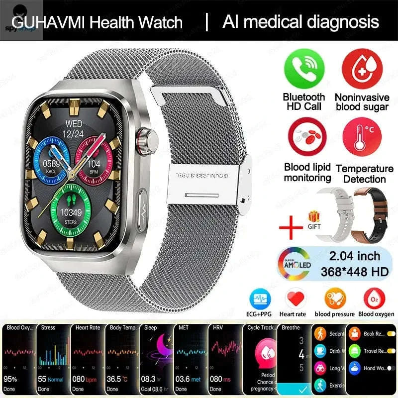 Health Smart Watch – Advanced Wellness Tracking and Smart Connectivity-Blue