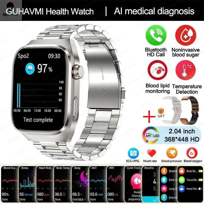 Health Smart Watch – Advanced Wellness Tracking and Smart Connectivity-Blue