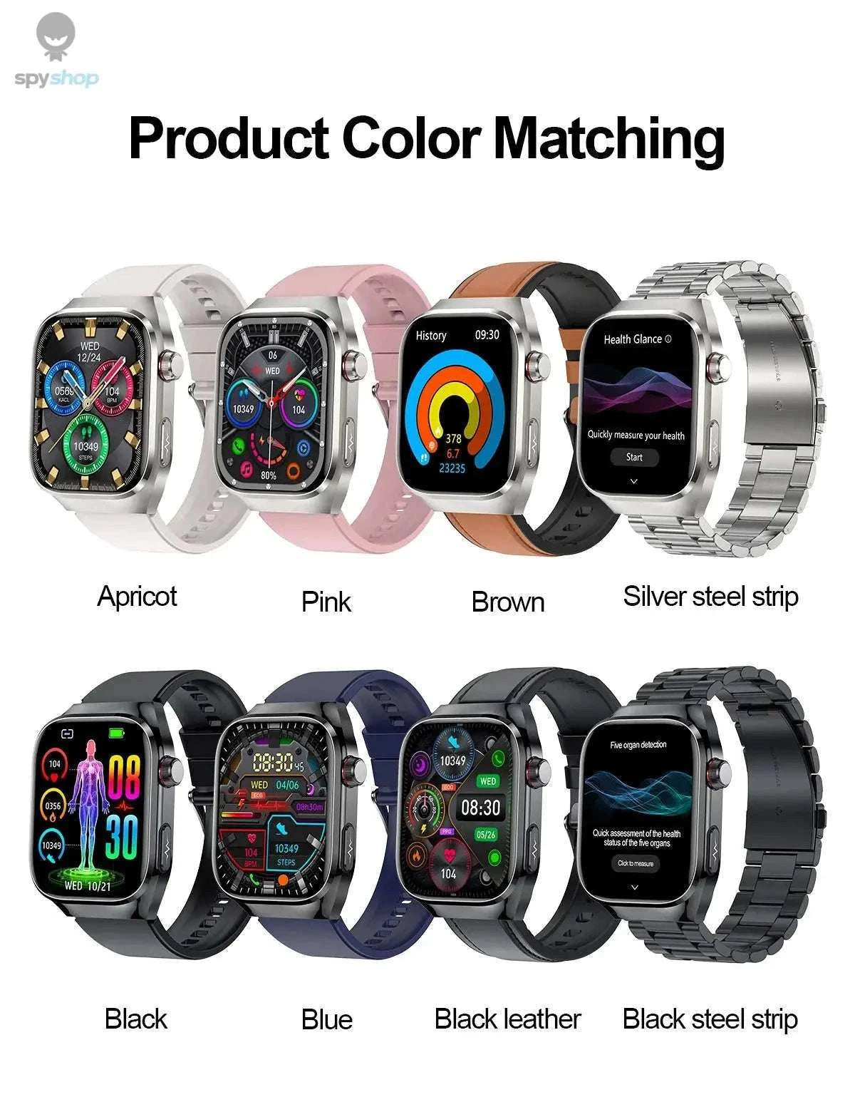 Health Smart Watch – Advanced Wellness Tracking and Smart Connectivity-Blue