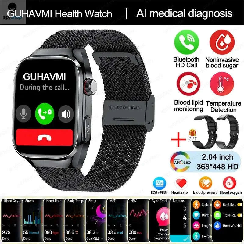 Health Smart Watch – Advanced Wellness Tracking and Smart Connectivity-Blue