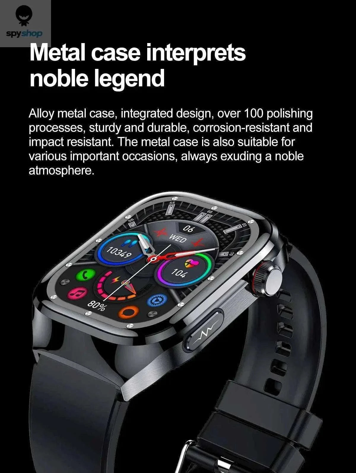 Health Smart Watch – Advanced Wellness Tracking and Smart Connectivity-Blue