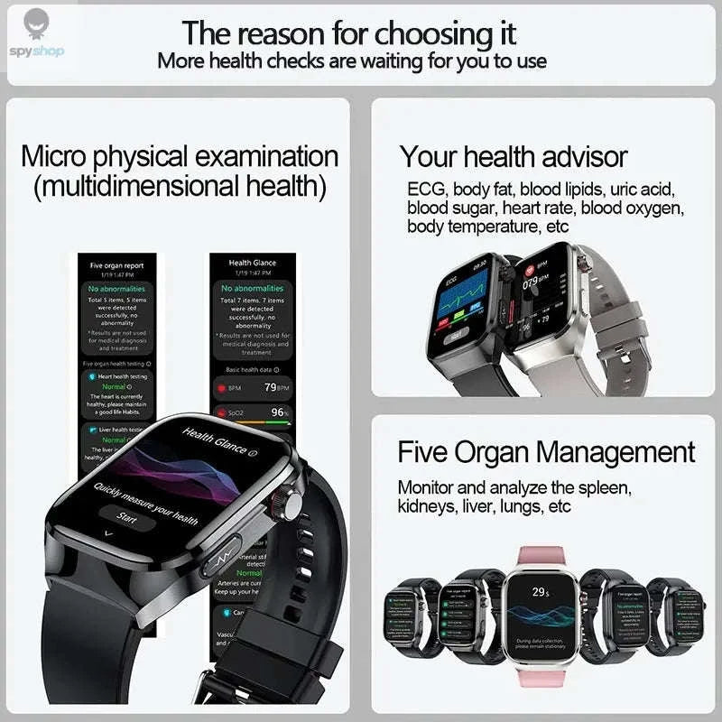 Health Smart Watch – Advanced Wellness Tracking and Smart Connectivity-Blue