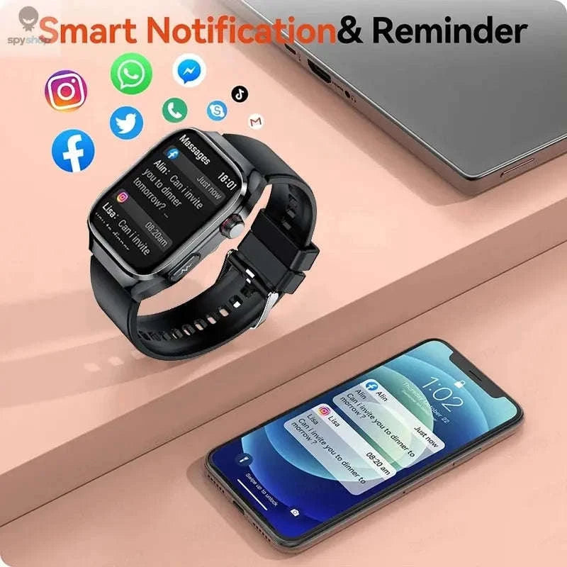 Health Smart Watch – Advanced Wellness Tracking and Smart Connectivity-Blue