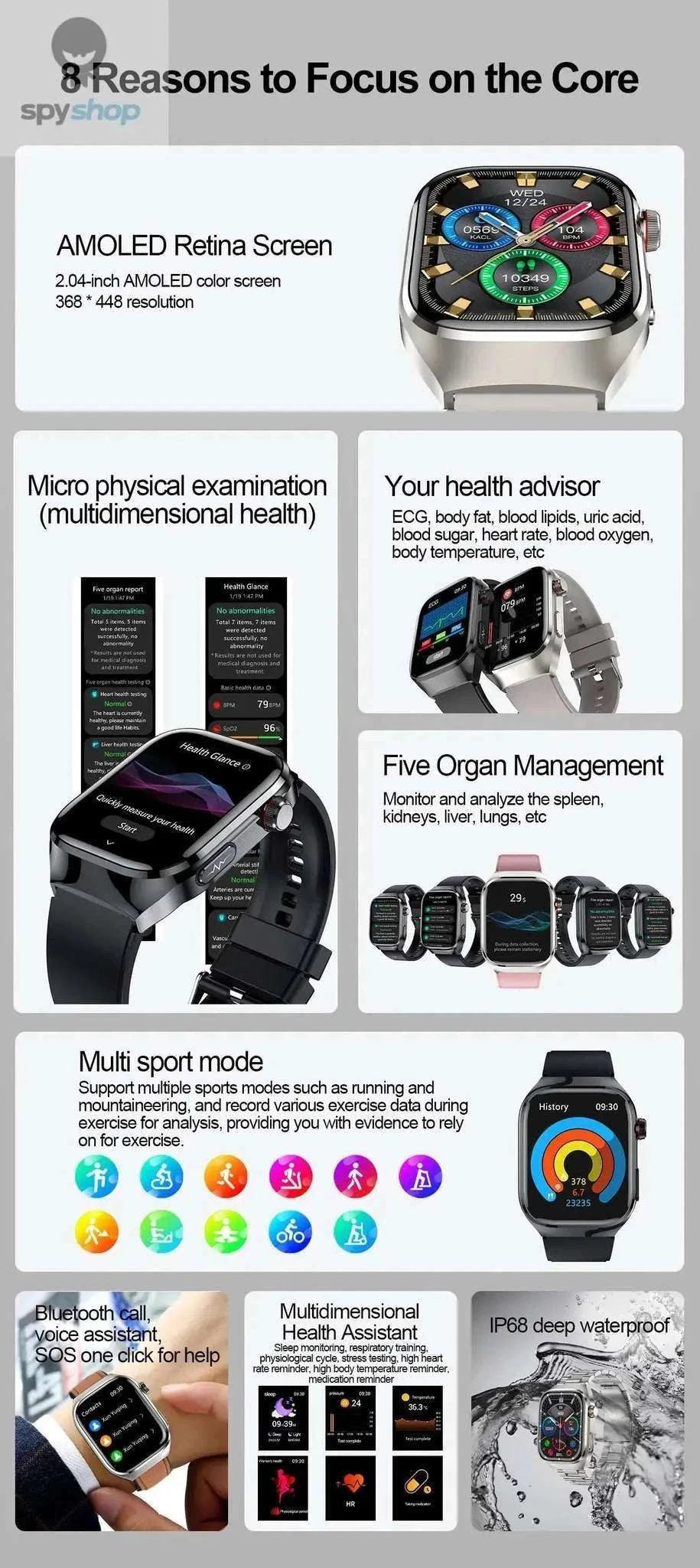 Health Smart Watch – Advanced Wellness Tracking and Smart Connectivity-
