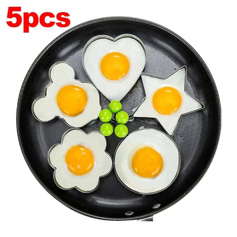 Heart-Shaped Stainless Steel Egg & Pancake Mold-Style 2