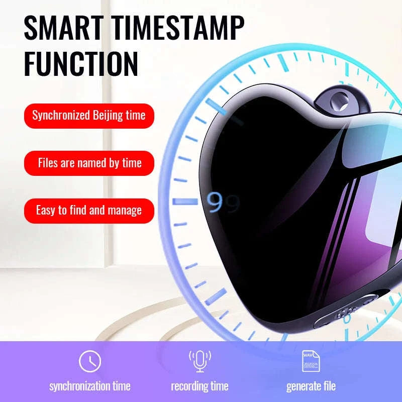 Heart-shaped Voice Recorder Q66-With  iPhone OTG / CHINA / 8 GB