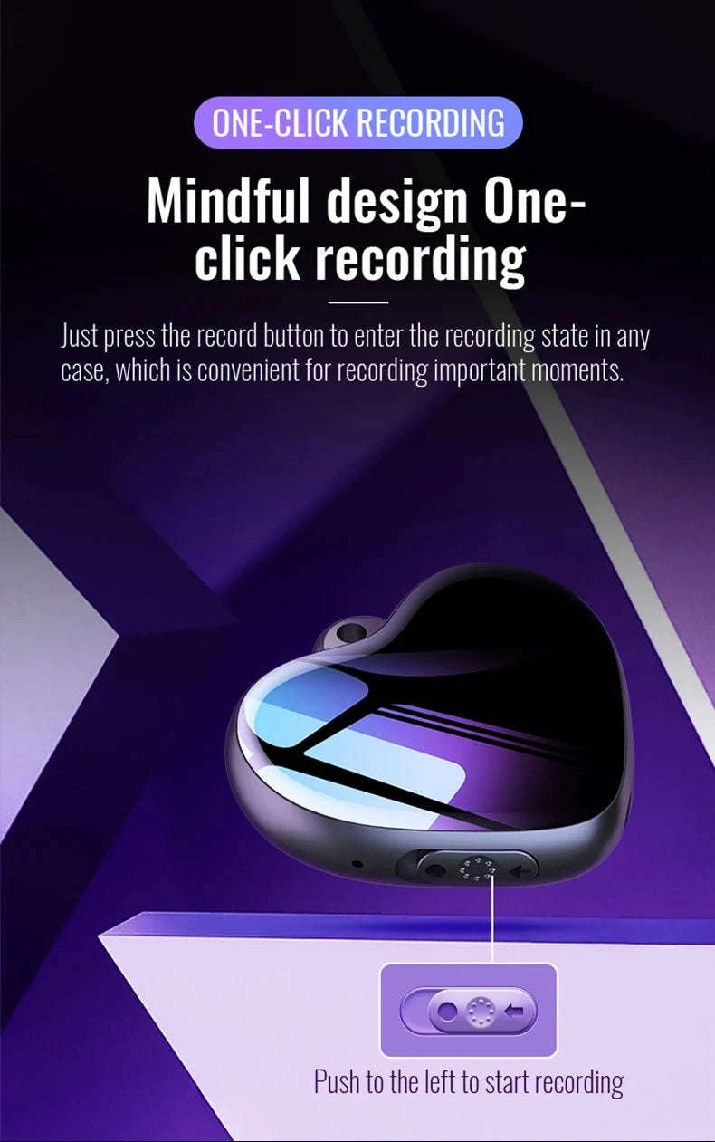 Heart-shaped Voice Recorder Q66-With  iPhone OTG / CHINA / 8 GB