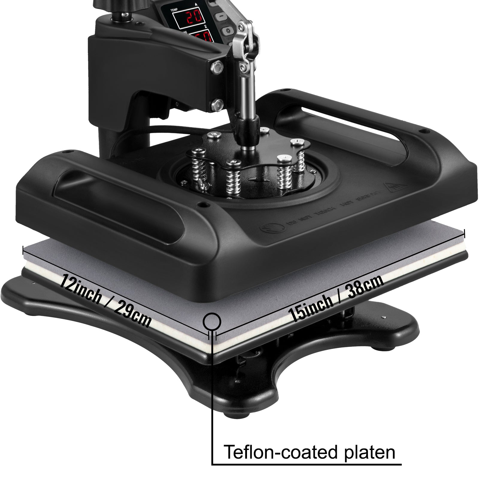 8-in-1 Heat Press Machine 12x15 Combo for T-Shirts, Mugs, Caps