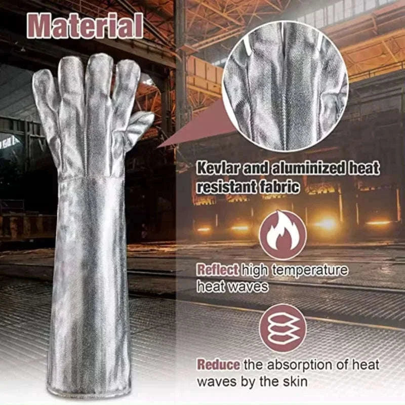 Heat Resistant Aluminized Gloves for Welding and Firefighting-China Mainland