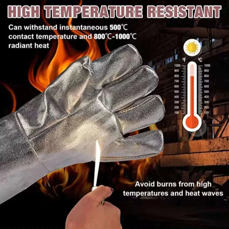 Heat Resistant Aluminized Gloves for Welding and Firefighting-China Mainland