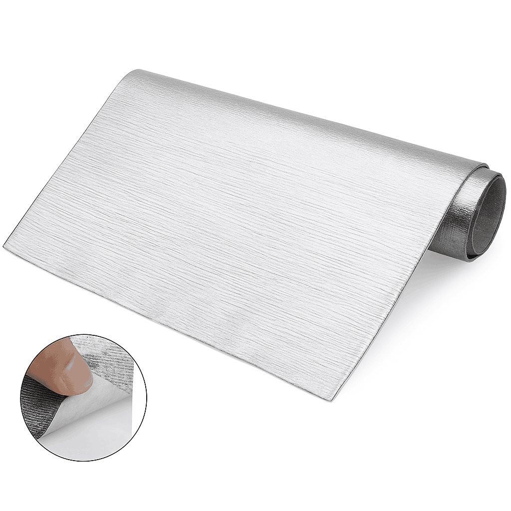 Heat-Resistant Fiberglass Aluminum Foil Tape-30x60cm -golden