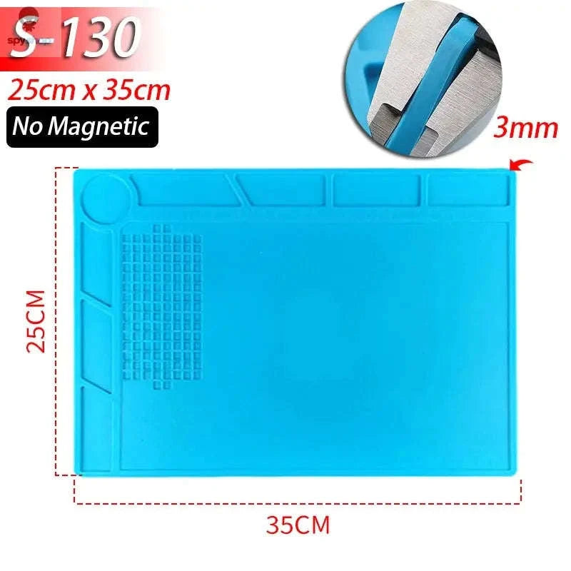 Heat-Resistant Silicone Soldering Mat – Durable, Anti-Static Repair Workspace-S130