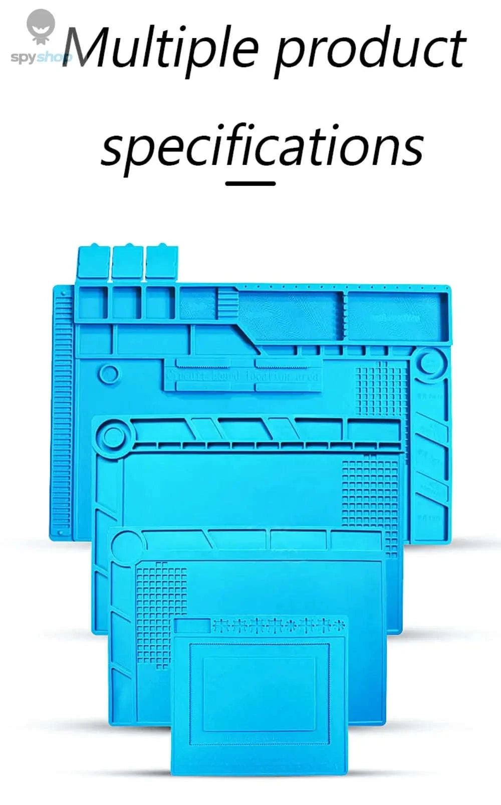 Heat Resistant Silicone Soldering Mat – Durable, Anti‑Static Work Surface for Electronics Repair-S-100(No magnetic)