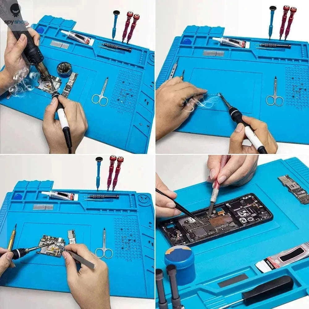 Heat Resistant Silicone Soldering Mat for Electronics Repair-S-100(No magnetic)