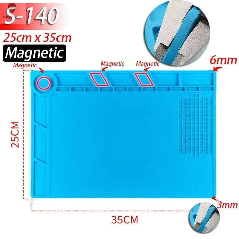 Heat Resistant Silicone Soldering Mat for Electronics Repair-S-100(No magnetic)