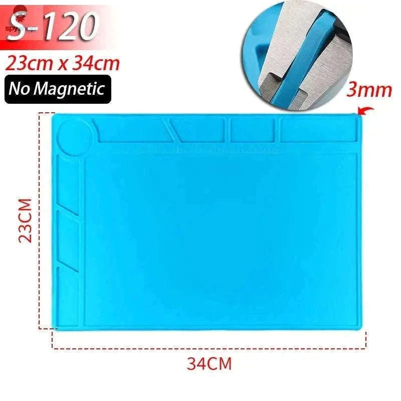 Heat Resistant Silicone Soldering Mat for Electronics Repair-S-100(No magnetic)