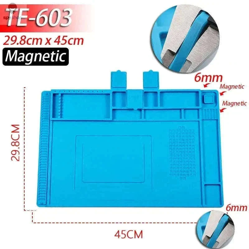 Heat Resistant Silicone Soldering Mat for Electronics Repair-S-100(No magnetic)