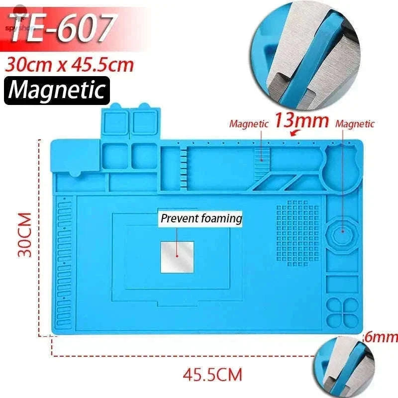 Heat Resistant Silicone Soldering Mat for Electronics Repair-S-100(No magnetic)