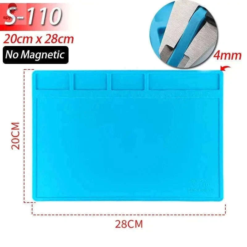 Heat Resistant Silicone Soldering Mat for Electronics Repair-S-100(No magnetic)