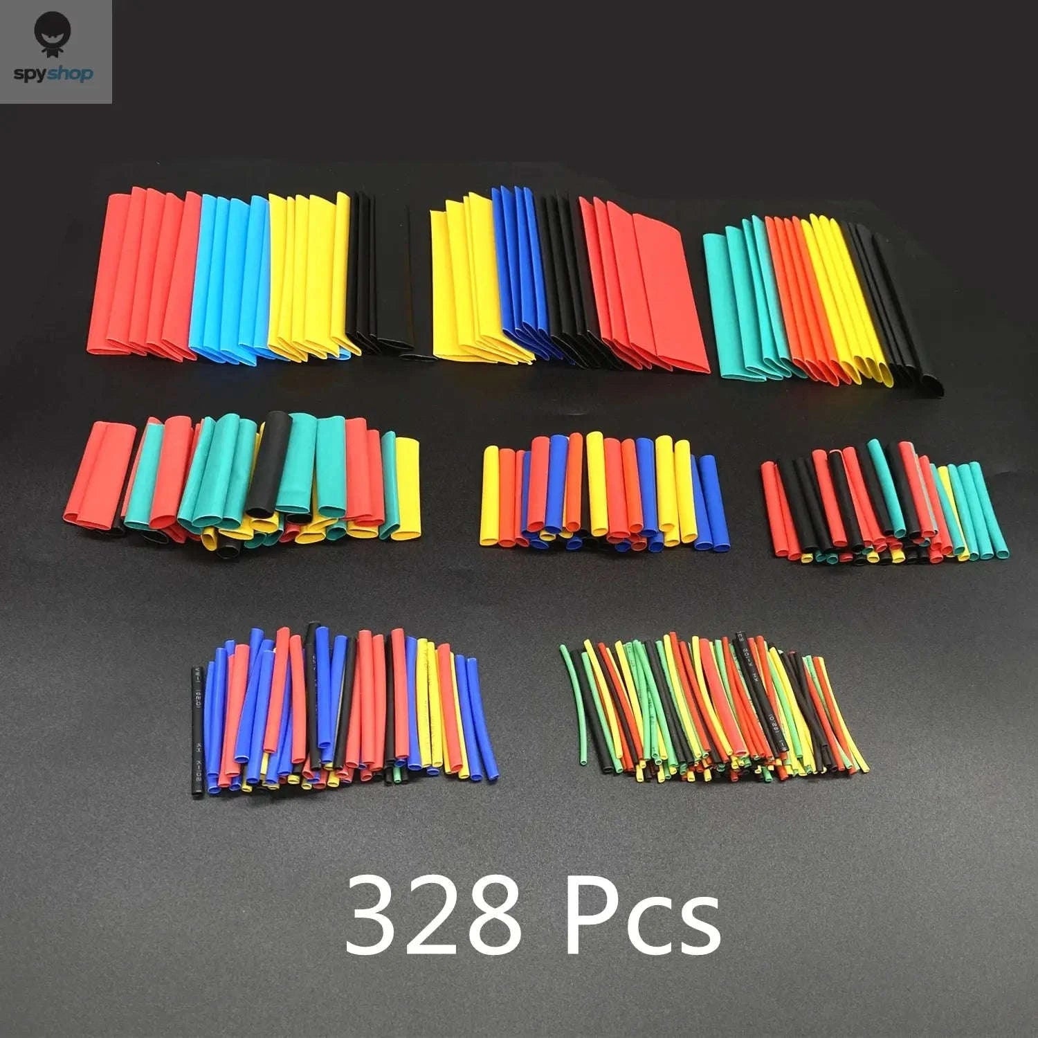 Heat Shrink Tubing Kit – Reliable Insulation for Wiring and Repairs-127 Black no Box