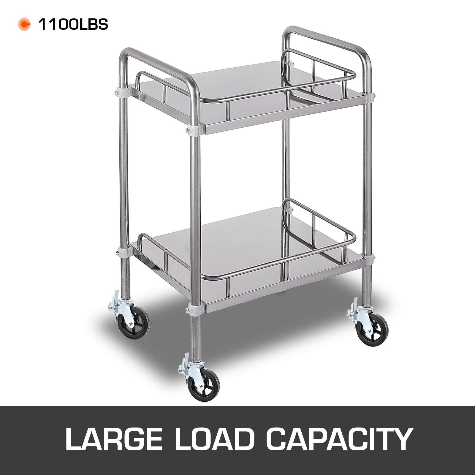 Heavy Duty 8" Scaffolding Swivel Casters Set with Dual Lock Brakes-4pcs / CZECH REPUBLIC