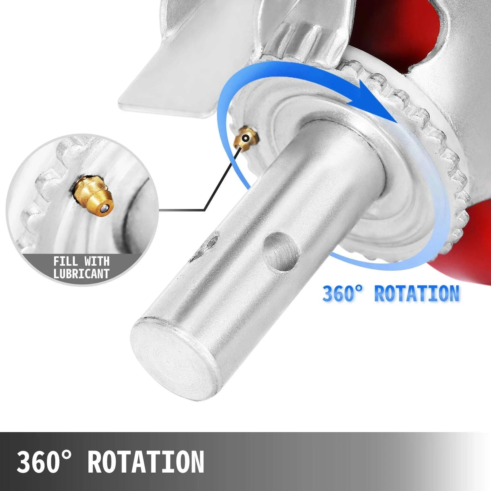 Heavy Duty 8" Swivel Caster Wheels Set with Brake – 4400 lbs Capacity-8 Inch / United States