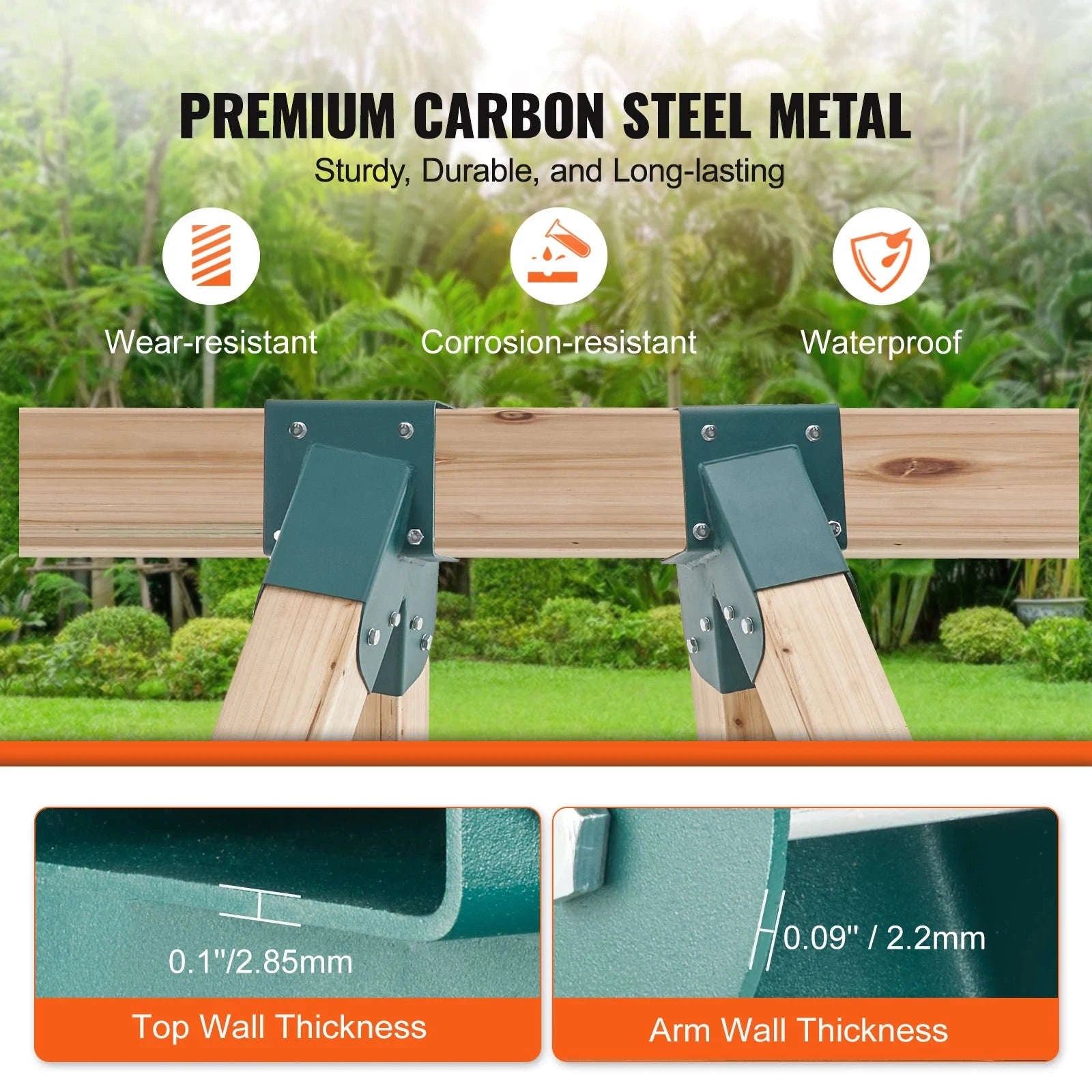 Heavy Duty A-Frame Swing Set Brackets with Mounting Hardware-2 pcs / CZECH REPUBLIC