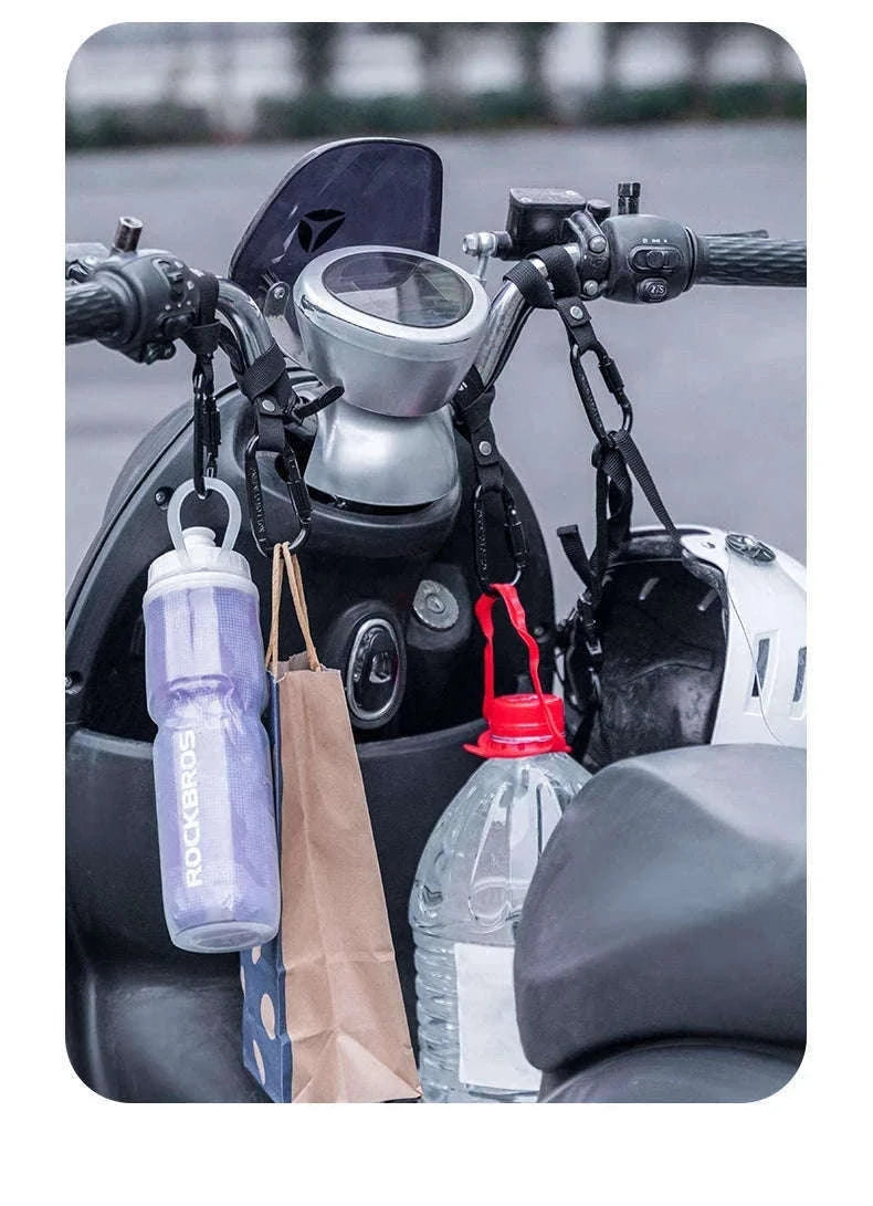 Heavy Duty Bike Handlebar Hook for Helmet, Bags & Bottles-2 pcs